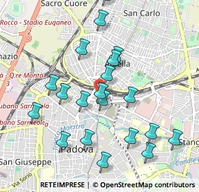 Mappa Via Norma Cossetto, 35133 Padova PD, Italia (0.9915)