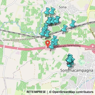 Mappa A4 Torino - Trieste, 37066 Sona VR, Italia (0.9125)
