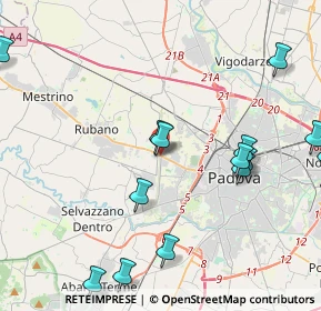 Mappa Via Chiesanuova, 35143 Padova PD, Italia (5.60647)