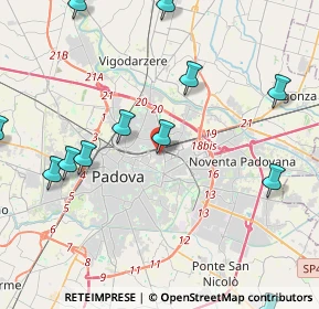 Mappa Via Luigi Pastro, 35132 Padova PD, Italia (5.305)