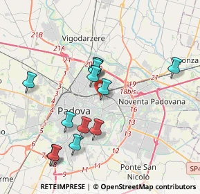 Mappa Via Luigi Pastro, 35132 Padova PD, Italia (3.56769)