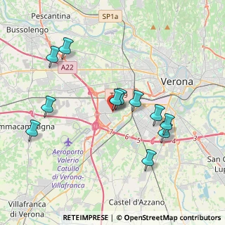 Mappa Via Sommacampagna Interporto, 37137 Verona VR, Italia (3.85273)