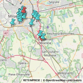 Mappa Via Emilia bis, 20097 San Donato Milanese MI, Italia (5.5255)