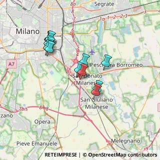 Mappa Via Emilia bis, 20097 San Donato Milanese MI, Italia (3.25154)
