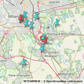 Mappa Via della Libertà, 20097 San Donato Milanese MI, Italia (3.98455)