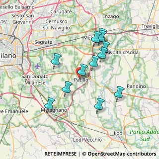 Mappa Via Milano, 20067 Paullo MI, Italia (6.62667)