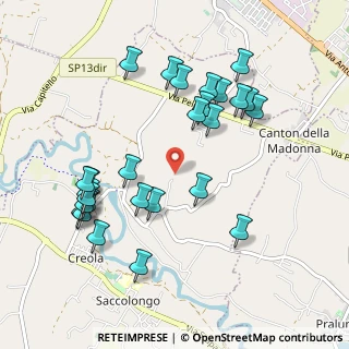 Mappa Via San Martino, 35030 Saccolongo PD, Italia (1.04444)