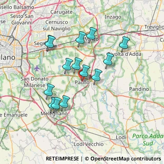 Mappa Via Mazzini Giuseppe, 20067 Paullo MI, Italia (6.70286)