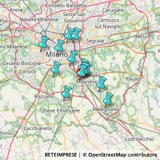 Mappa Strada Comunale Sorigherio, 20097 San Donato Milanese MI, Italia (4.95923)