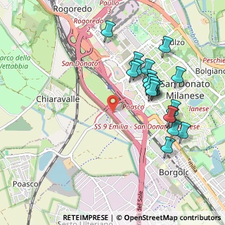 Mappa Strada Comunale Sorigherio, 20097 San Donato Milanese MI, Italia (0.9745)