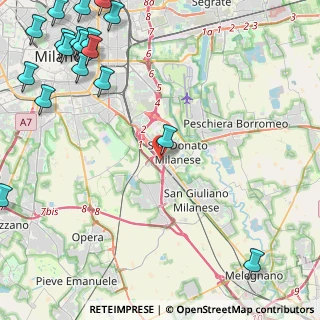 Mappa Via della Liberazione, 20098 Area Industriale MI, Italia (7.2865)