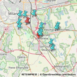 Mappa Via della Liberazione, 20098 Area Industriale MI, Italia (3.62933)