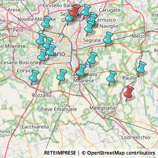 Mappa Via della Liberazione, 20098 Area Industriale MI, Italia (9.501)