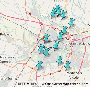 Mappa Piazzale Mazzini, 35137 Padova PD, Italia (3.74429)