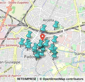 Mappa Piazzetta Gasparotto Cesira, 35131 Padova PD, Italia (0.689)