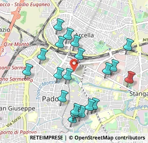 Mappa Piazzetta Gasparotto Cesira, 35131 Padova PD, Italia (0.9935)