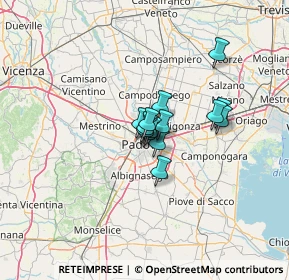 Mappa Piazzetta Gasparotto Cesira, 35131 Padova PD, Italia (6.865)
