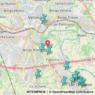 Mappa Strada Santa Caterina, 37134 Verona VR, Italia (3.07364)