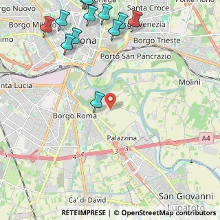 Mappa Strada Santa Caterina, 37134 Verona VR, Italia (3.09083)