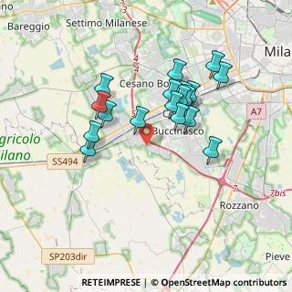 Mappa Via Padre Pio, 20090 Trezzano sul Naviglio MI, Italia (3.13833)