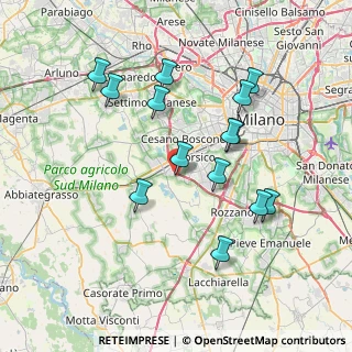 Mappa Via Padre Pio, 20090 Trezzano sul Naviglio MI, Italia (7.29786)
