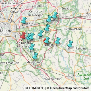 Mappa Via Piave, 20067 Tribiano MI, Italia (6.62308)