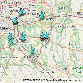 Mappa Via Piave, 20067 Tribiano MI, Italia (9.9625)