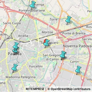 Mappa Via Col. Giuseppe Edoardo Arimondi, 35129 Padova PD, Italia (2.95636)