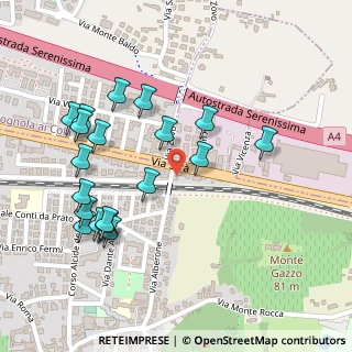 Mappa Via Capovilla, 37042 Caldiero VR, Italia (0.2635)