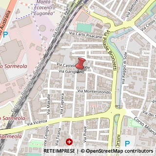 Mappa Via Garigliano, 40, 35138 Padova, Padova (Veneto)