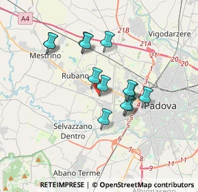 Mappa Via Verga Giovanni, 35030 Caselle PD, Italia (2.87231)