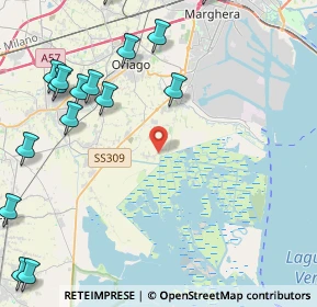 Mappa Via della Barena, 30034 Mira VE, Italia (6.5215)