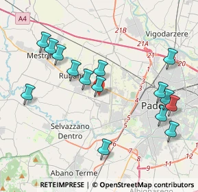 Mappa Vicolo Ceresina, 35030 Caselle PD, Italia (4.26133)