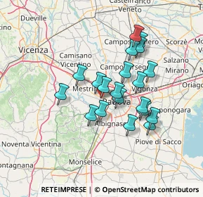 Mappa Vicolo Ceresina, 35030 Caselle PD, Italia (11.281)