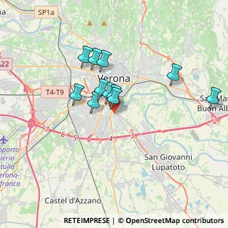 Mappa Via Bartolomeo Giuliari, 37134 Verona VR, Italia (2.84545)