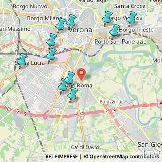 Mappa Via Bartolomeo Giuliari, 37134 Verona VR, Italia (2.38455)