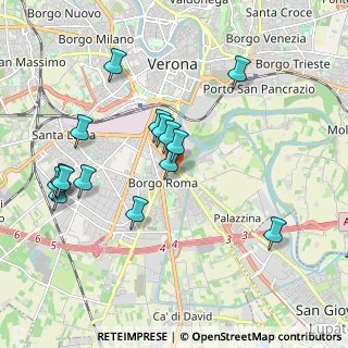 Mappa Via Bartolomeo Giuliari, 37134 Verona VR, Italia (1.98667)
