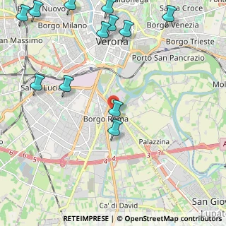 Mappa Via Bartolomeo Giuliari, 37134 Verona VR, Italia (2.96667)