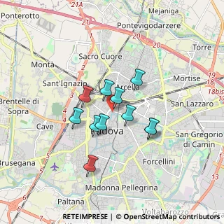 Mappa Via Giotto, 35121 Padova PD, Italia (1.25545)