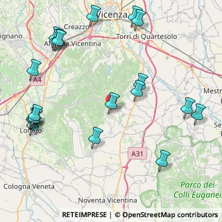 Mappa Via San Martino, 36024 Mossano VI, Italia (10.999)