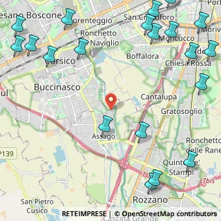 Mappa Via Partigiani, 20090 Assago MI, Italia (3.443)