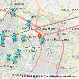 Mappa Via Settima Strada, 35129 Padova PD, Italia (3.21667)