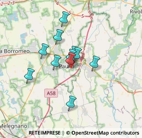 Mappa Via Ferrari, 20067 Paullo MI, Italia (2.50364)