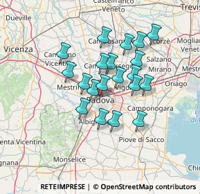 Mappa Via Bartolomeo Cristofori, 35137 Padova PD, Italia (10.911)
