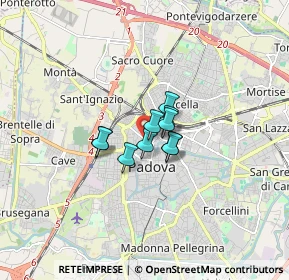 Mappa Via Bartolomeo Cristofori, 35137 Padova PD, Italia (1.13364)