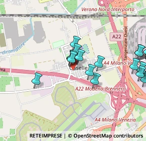 Mappa Via Giovanni Verga, 37066 Caselle VR, Italia (1.1115)