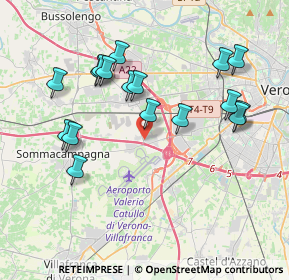 Mappa Via Giovanni Verga, 37066 Caselle VR, Italia (3.86294)