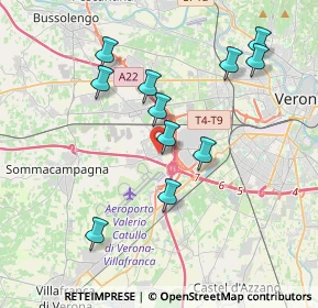 Mappa Via Mahatma Gandhi, 37066 Sommacampagna VR, Italia (3.69818)