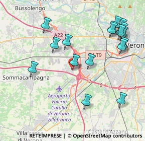 Mappa Via Mahatma Gandhi, 37066 Sommacampagna VR, Italia (4.64941)