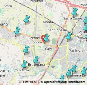 Mappa Via Chiesanuova, 35136 Padova PD, Italia (3.03267)